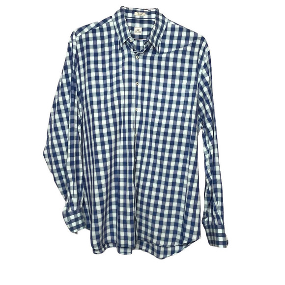 Peter Millar Men's Check Plaid Button Down Shirt XL - Picture 1 of 8